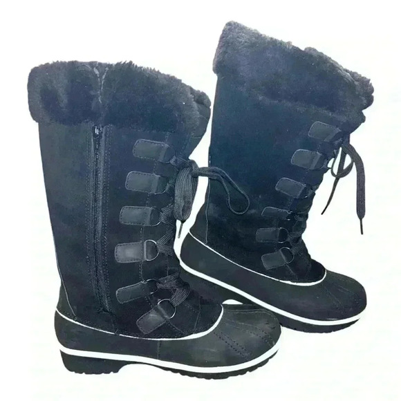 Comfortview Women's Wide Width The Eileen Waterproof Boot pre-loved Sz 7.5 black - Picture 8 of 10